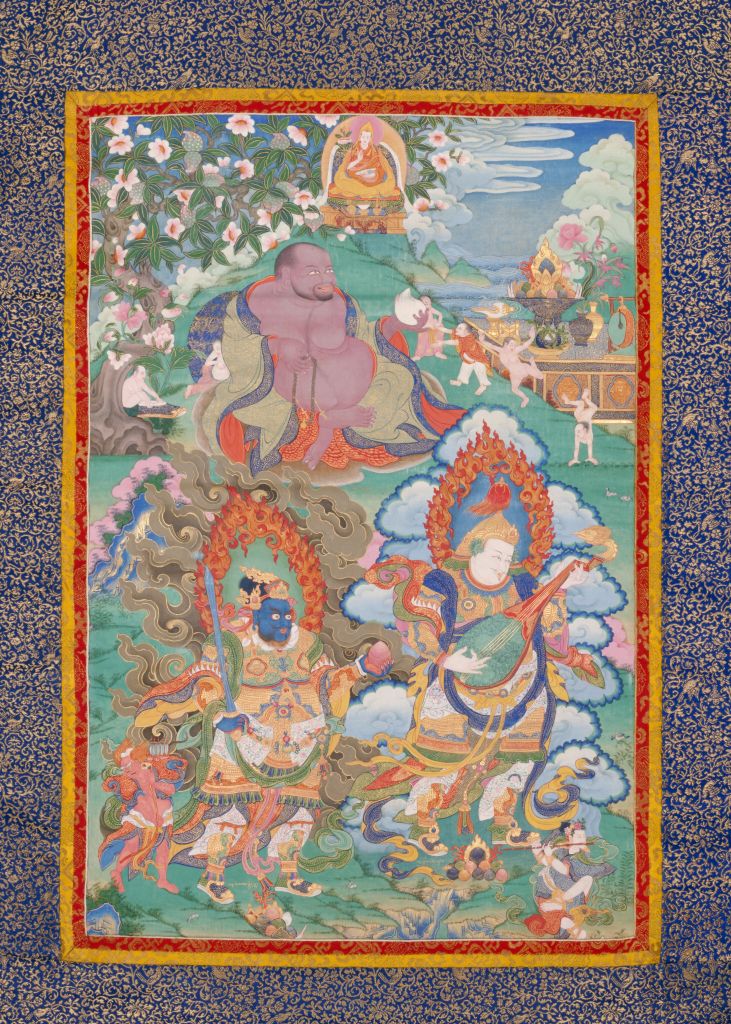 图片[1]-Tianwang and Arhat Thangka-China Archive